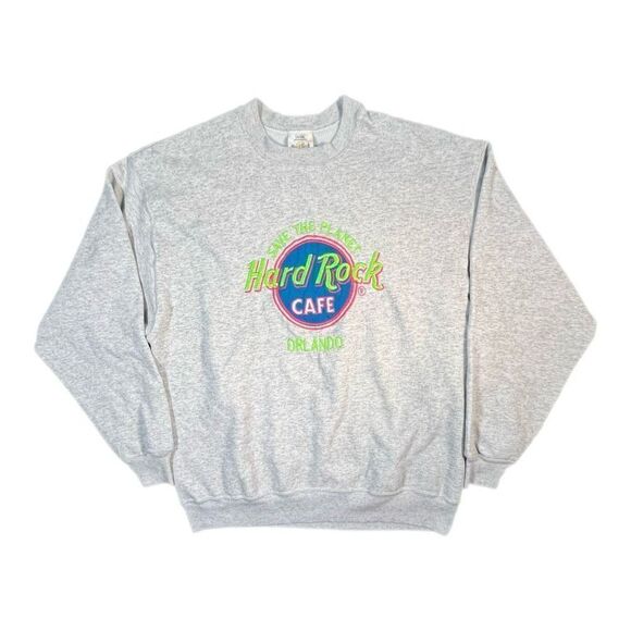 Vintage 90s Hard Rock Cafe Save The Planet Sweater - Picture 1 of 7